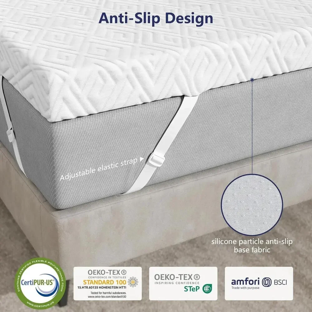 zibroges Memory Foam Mattress Topper - Twin
